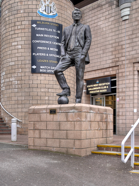 Sir Bobby Robson Statue at St James' Park