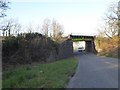 SW7244 : Railway bridge over A3047, Scorrier by David Smith