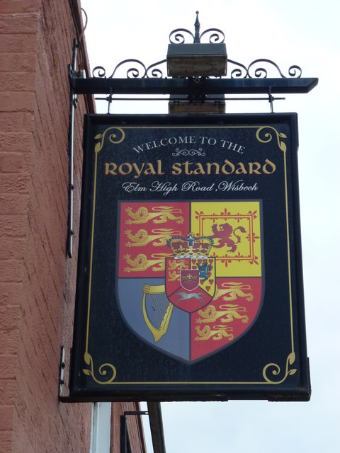 The Royal Standard (Sign) - Public Houses, Inns and Taverns of Wisbech