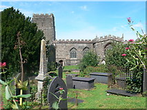 SH4149 : St Beuno's Church and churchyard, Clynnog Fawr by Eirian Evans