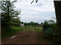 Entrance gate to Green Gables Caravan site