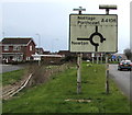 Directions sign on the approach to Porthcawl