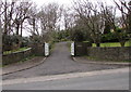 Entrance drive to Coedargraig near Porthcawl