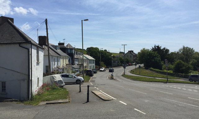 Anstey Way at its junction with Marine Parade and Marsh Lane, Instow