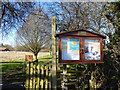 Throckmorton Chapelry: noticeboard