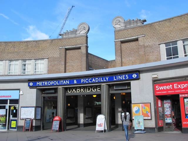 Uxbridge tube station - entrance