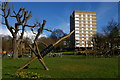 Playground and flats, College Green SE19