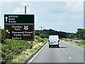 Northbound A1 approaching Apleyhead Interchange