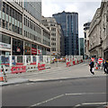 Tram tracks in Bull Street, Birmingham