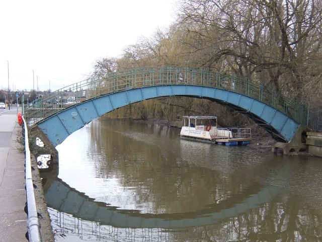 Cast iron footbridge over the River Foss