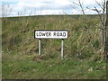 Lower Road sign