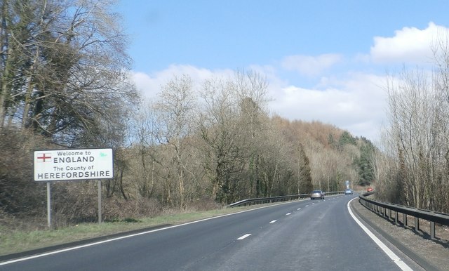 Wales / England Border © Anthony Parkes :: Geograph Britain and Ireland