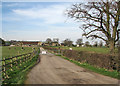 The entrance to Redlands Farm