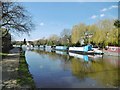 TQ1384 : Northolt, residential moorings by Mike Faherty