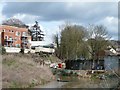 Canal under restoration at Wallbridge lower lock