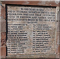 War memorial on Hollow Lane, Cheddleton