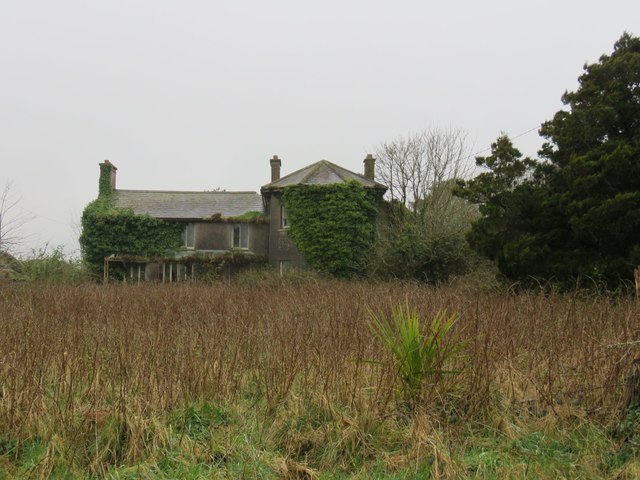 Derelict, seemingly abandoned house