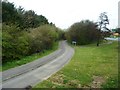 Path and cycle track near busy junction