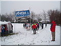 Start of White Caterthun Half Marathon