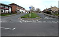 Junction at the southern end of Benhall Avenue, Cheltenham 