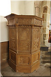 TF3579 : St.Michael's pulpit by Richard Croft
