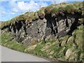 Slatey roadside outcrop