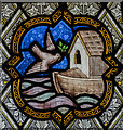 SK9443 : Stained glass window detail, St Wilfred's church, Honington by Julian P Guffogg