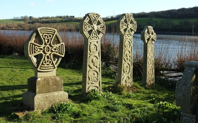 Celtic crosses, St Winnow