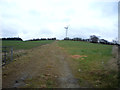 Farm track and wind turbine