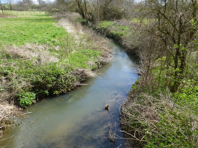 River Bourne on the South East side of... © Ron Lee :: Geograph Britain ...