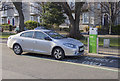 O2618 : E-Car charge point and car, Bray by Rossographer