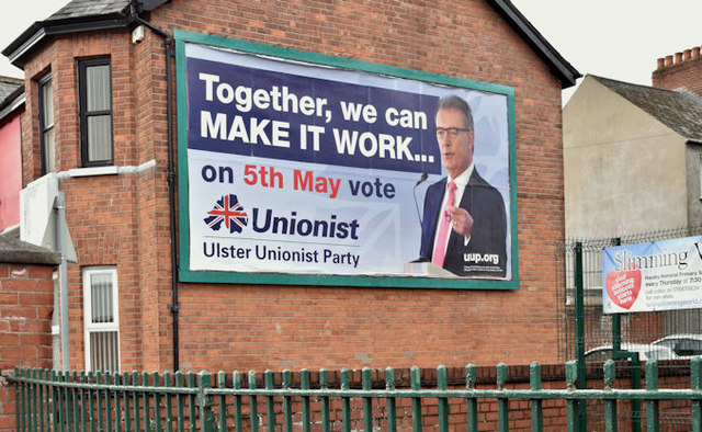 Assembly election poster, Cregagh Road, Belfast (April 2016)