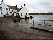 NX6851 : High spring tide at Kirkcudbright by Gordon Brown