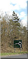 TM1054 : Roadsign on the A140 Kettle Lane by Geographer