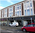 Boppers shop and white van, Colwyn Bay