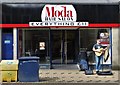 Busker on New Street, Huddersfield