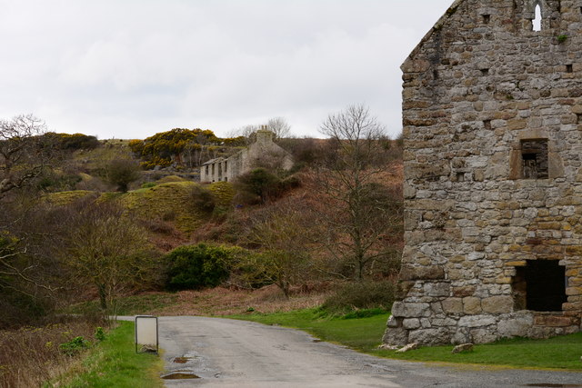 Penmon Priory and car park © Oliver Mills :: Geograph Britain and Ireland