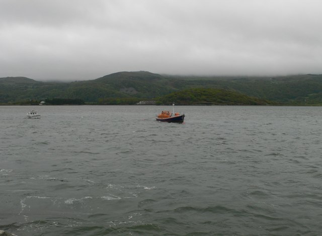 RNLI boat in the Mawddach estuary