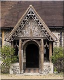 TL2100 : Porch, St Margaret's Church, Ridge by Jim Osley