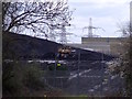 SK5030 : Bulldozer on the coal heap by Ian Calderwood