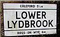 Lower Lydbrook boundary sign