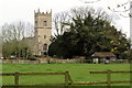 Across the field to St Mary and St Edburga