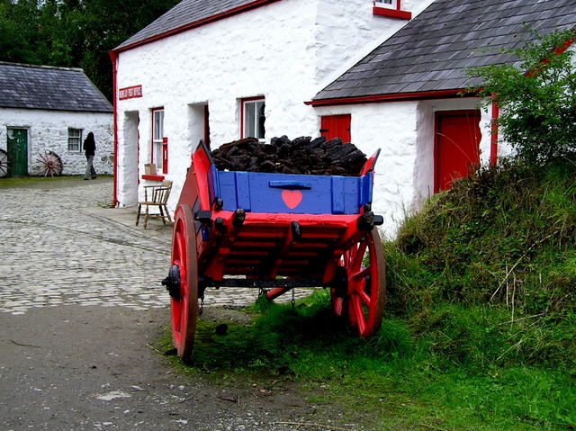 Cart with turf, Ulster American Folk Park