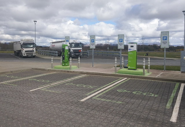 E-Car charge points near Castlebellingham
