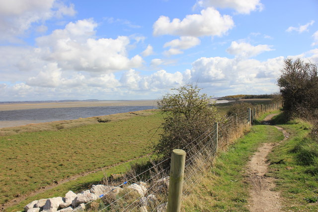 The Wales Coast Path approaching Walwen