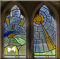 TF0373 : Stained glass window, Ss Peter & Paul, Reepham by Julian P Guffogg