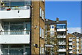 Detail of flats in Gilbourne Road