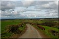 Minor road above the valley, view north