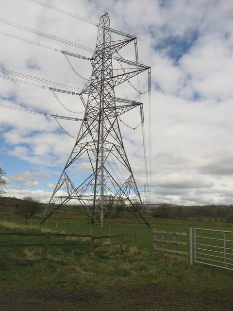 Power Line Crossing Farmland At © Graham Robson Cc By Sa20 Geograph Britain And Ireland 4398