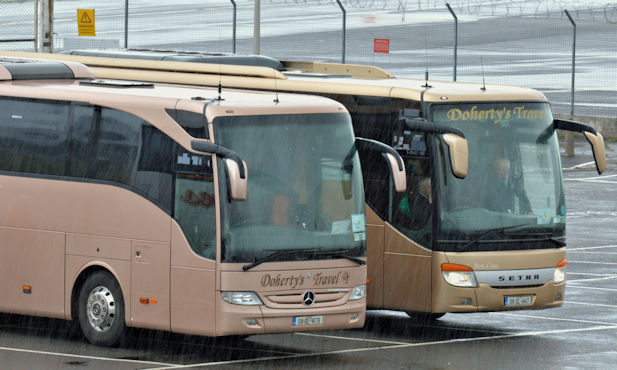 Doherty's coaches, Belfast City Airport (April 2016)